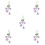 5Pièces Accessoires Crochet Bijoux Suspendus Miroir Colorés 9
