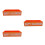 3Pièces Bols À Bois Orange Décor Table Automne 5
