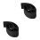 2Pièces Pince Porte- Volant Compacte En Pe Noir Usage Extérieur 7