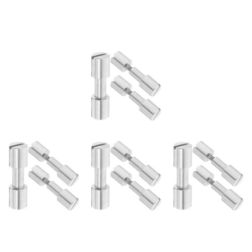 12Pcs Grey Stainless Steel Countersunk Handle Screws for DIY Use 2