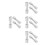 12Pcs Grey Stainless Steel Countersunk Handle Screws for DIY Use 7