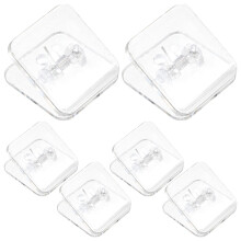 18Pièces Support Adhésif Transparent ABS Stable