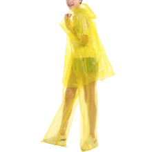 9Ensembles Capes Jetables Jaunes Anti-Vent Poncho Outdoor
