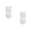 4Pcs Khaki Wood Framed Cat Mirror Decorative Hanging Wall Art 8