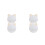 4Pcs Khaki Wood Framed Cat Mirror Decorative Hanging Wall Art 4