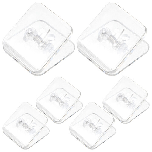18Pièces Support Adhésif Transparent ABS Stable 2