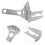 3Pcs Adjustable Plumbing Wrench Silver Chrome Vanadium Heavy Duty Tool 11