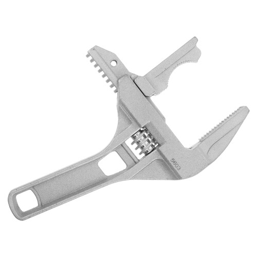 3Pcs Adjustable Plumbing Wrench Silver Chrome Vanadium Heavy Duty Tool 2