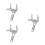 3Pcs Adjustable Plumbing Wrench Silver Chrome Vanadium Heavy Duty Tool 8