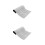 2Pièces Tapis Chinoise Réutilisable Gris Pour Pratique 7