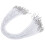 300Pièces Corde Élastique Blanche Avec Barbes Métal Pour Bricolage 1