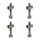 4Pièces Boulons De Titane Argent Polyvalent Précis 6