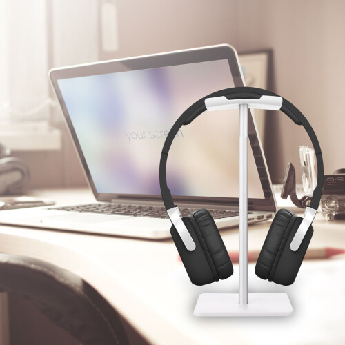Casque Aluminium Argent Support Accrocheur Portable 2