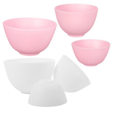 12Pièces Bols De Faciaux Silicone Antidérapants Variées