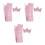 3Ensembles Décorations Filles 3 Ans Couronne Rose Bandeau 3