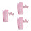 3Ensembles Décorations Filles 3 Ans Couronne Rose Bandeau 4