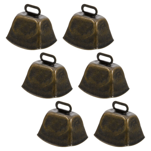 6Pièces Cloches De Bétail En Fer Décoratives Pratiques