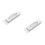 2Pièces Sortie Carte Bancaire ABS Compatible Atm Couleur Argent 5
