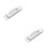 2Pièces Sortie Carte Bancaire ABS Compatible Atm Couleur Argent 7