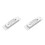 2Pièces Sortie Carte Bancaire ABS Compatible Atm Couleur Argent 8