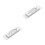 2Pièces Sortie Carte Bancaire ABS Compatible Atm Couleur Argent 10