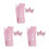 3Ensembles Décorations Filles 3 Ans Couronne Rose Bandeau 2