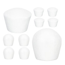 40Pcs White Foam Muffin Cake Models Ideal for Wedding Photo Props