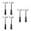 6Pcs Portable Medical Diagnostic Reflex Hammers ABS Handle Clinic Use 10