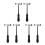 6Pcs Portable Medical Diagnostic Reflex Hammers ABS Handle Clinic Use 4