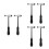 6Pcs Portable Medical Diagnostic Reflex Hammers ABS Handle Clinic Use 9
