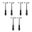 6Pcs Portable Medical Diagnostic Reflex Hammers ABS Handle Clinic Use 8