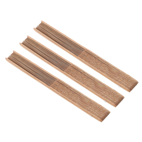 15Pièces Cadre Artisanat Éventail Main, Bambou Pour DIY Décor