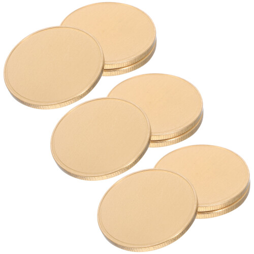 6Pièces Disques Cuivre À Graver Pour Monnaies DIY Collections
