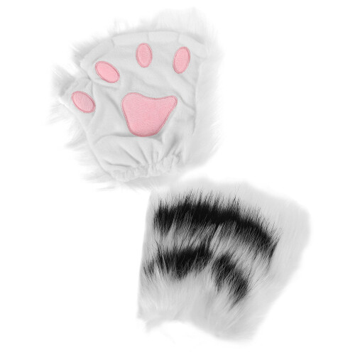 4Paires Moufles Chat Douces Assorties Pour Et Fêtes