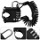 4Pcs Zinc Alloy Bicycle Password Lock High Security Black Lock 10