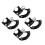4Pcs Zinc Alloy Bicycle Password Lock High Security Black Lock 9