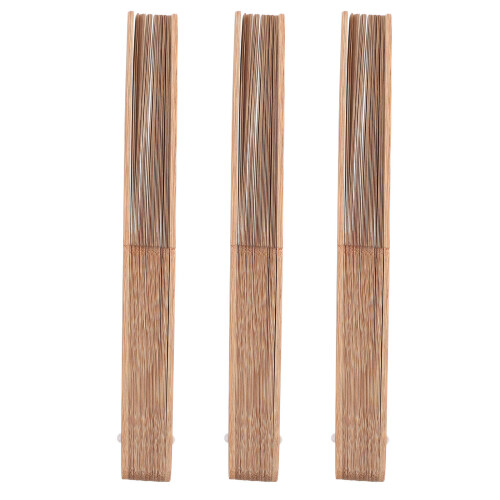 15Pièces Cadre Artisanat Éventail Main, Bambou Pour DIY Décor 1