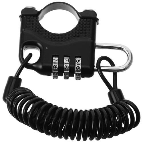 4Pcs Zinc Alloy Bicycle Password Lock High Security Black Lock 1