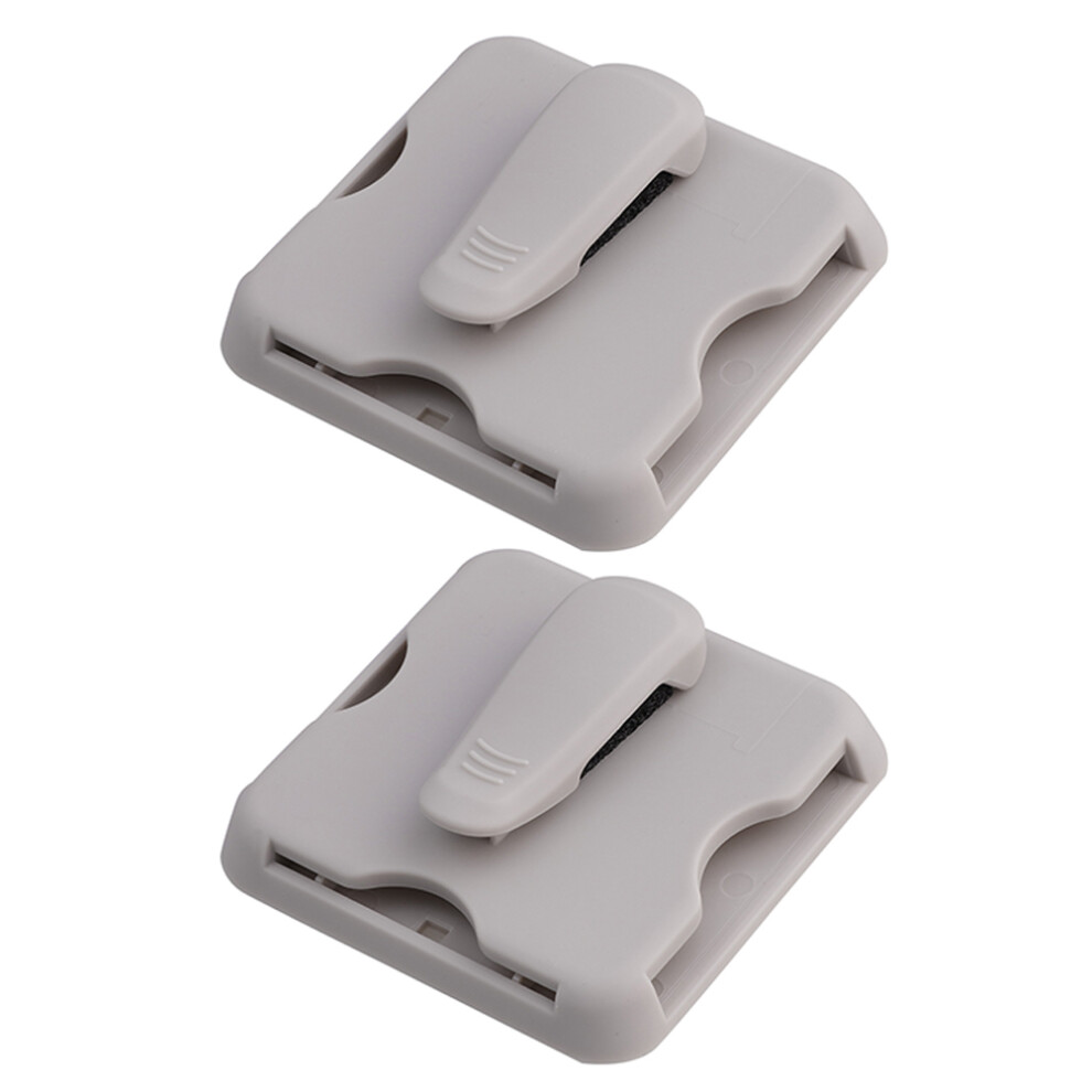 4Pcs Car Sun Visor Clips Plastic Sunglass Card Holder Organizer Beige 3612303634980