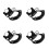 4Pcs Zinc Alloy Bicycle Password Lock High Security Black Lock 6