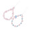 4Pcs Assorted Color Beaded Phone Wristlets for DIY Phone Case Pendant 3