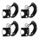 4Pcs Zinc Alloy Bicycle Password Lock High Security Black Lock 8