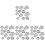 48Pcs Silver Soap Mold Kit for DIY Bath Salt Crafts 4