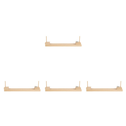 4Pcs Wood Wristband Maker DIY Braiding Frame Khaki Craft Tool 2