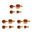 12Pcs Wood Measuring Spoons Set for Baking Coffee Tea Kitchen Tools 6
