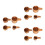 12Pcs Wood Measuring Spoons Set for Baking Coffee Tea Kitchen Tools 3