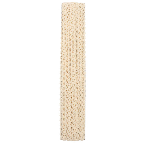 2Pièces Dentelle Brodée Beige Accessoire DIY Pour Robes