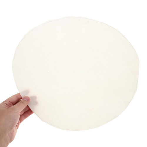 Testa In Pelle Capra Beige 35 Cm Per Tamburo Djembe 2