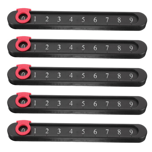 25Pcs Black Plastic Mini Scoreboard for Table Games Durable Sport Use 1