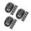 72Pcs Durable Plastic Hard Hat Chin Cups for Secure Fit Black 6